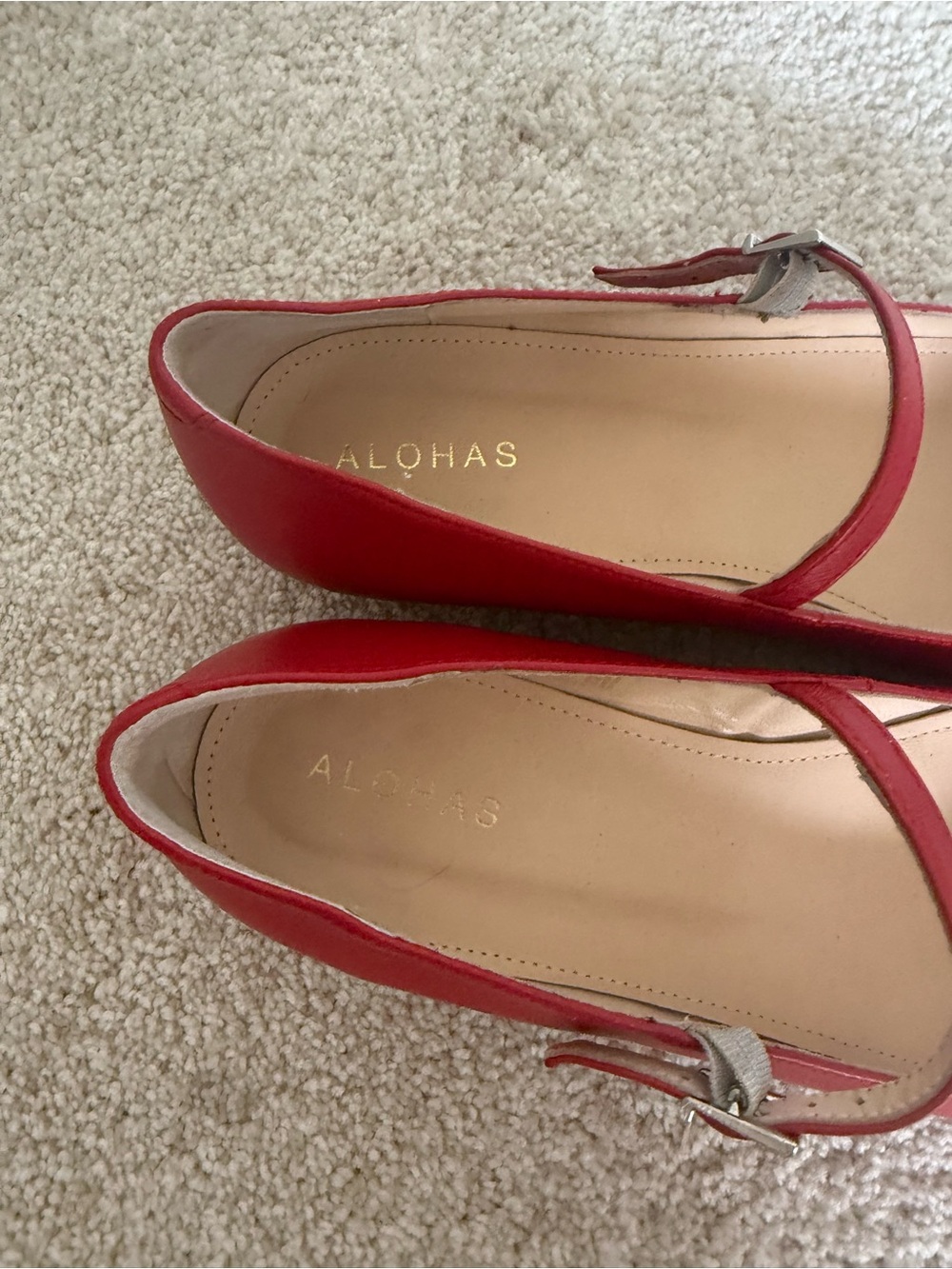 Alohas Ballet Flats Por Do Sol in Red - Picture 9 of 11